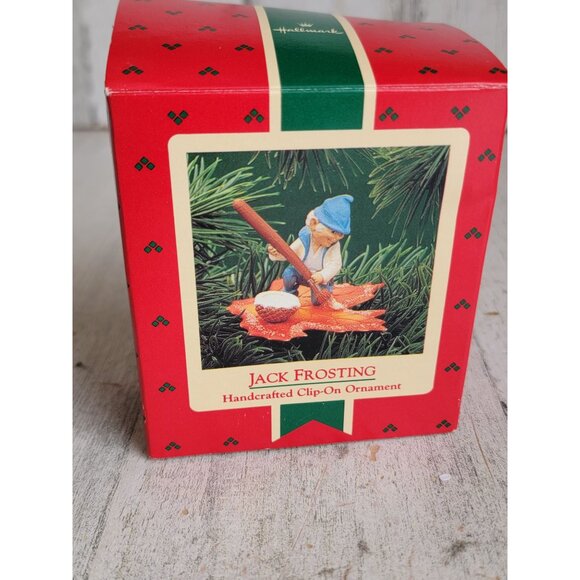 Hallmark vintage Jack frosting ornament Xmas clip on - Picture 7 of 7